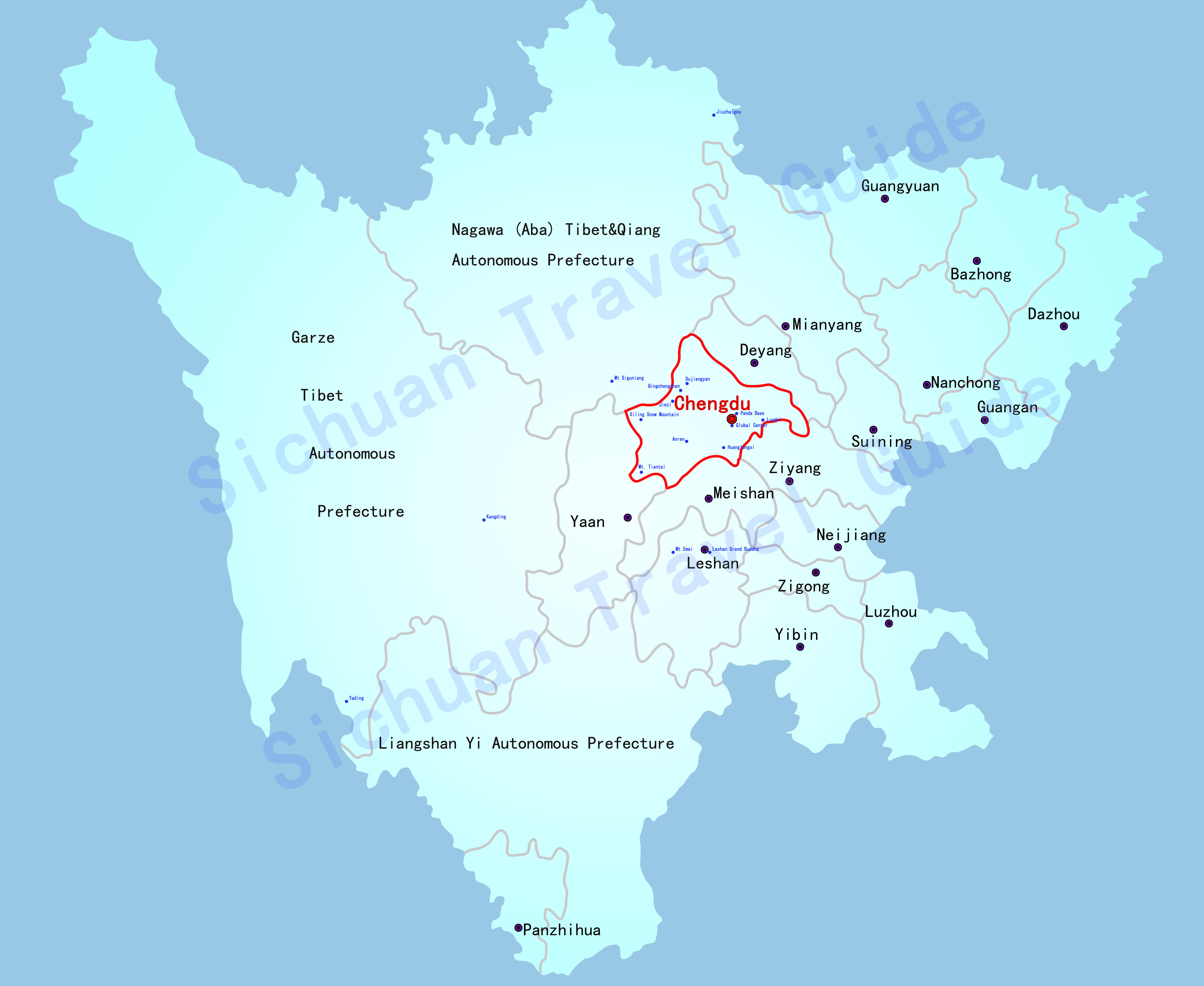 Chengdu City Map